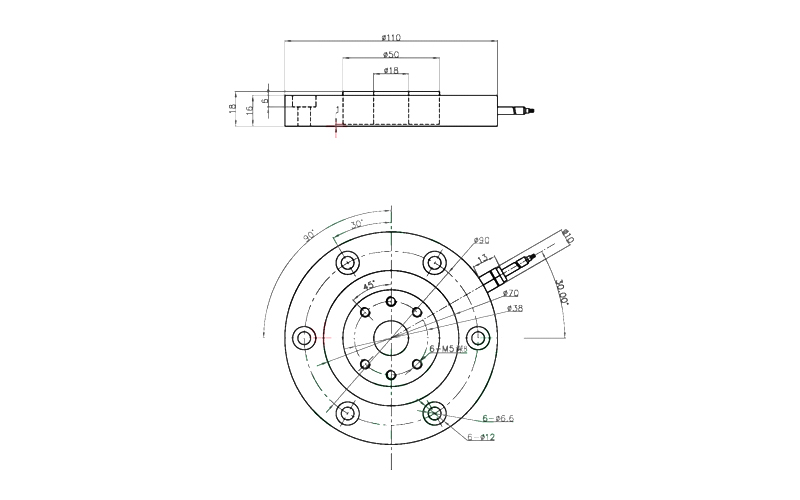 环形测力传感器FC-H110批发