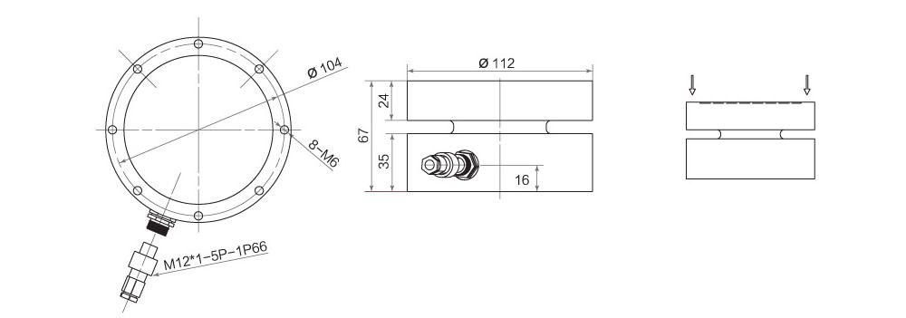 轮辐式测力传感器FC-6112价格