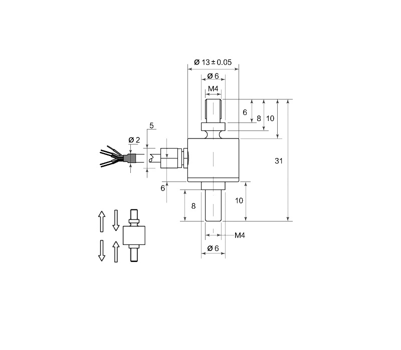 微型拉力传感器FCW-2614批发