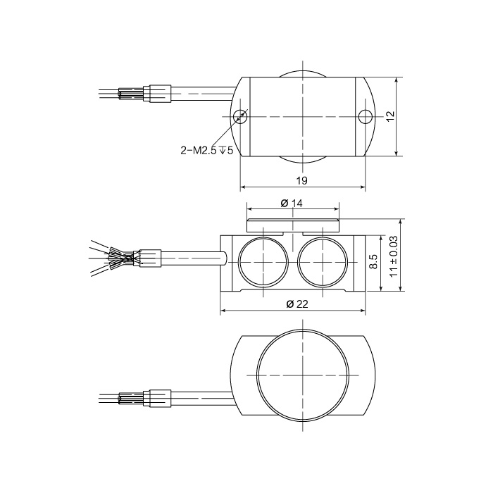 微型压式传感器FCW-2522价格